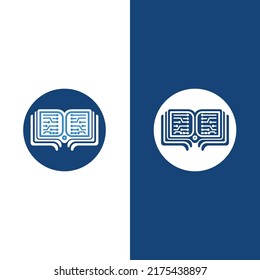 Digital Book Logo Technology Vector Icon Design