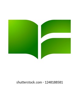 Digital book logo template vector e-learning icon design