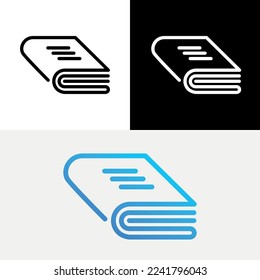 Digital Book Read Abstract Logo