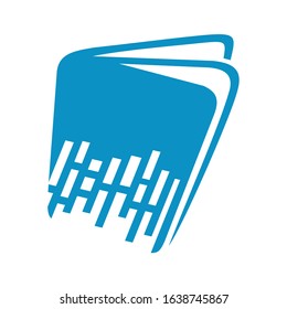 digital book technology or archive logo vector
