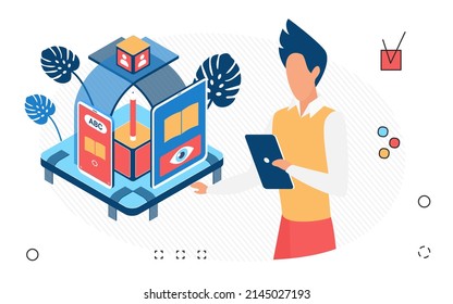 Digital books learning and development collection server. Online education sources and materials access