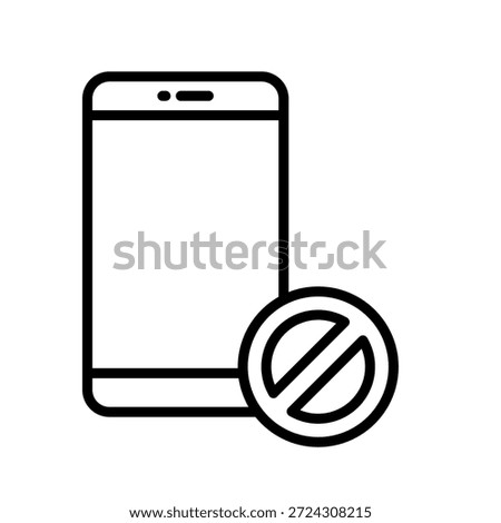Digital Boundaries Outline Icon Vector Illustration