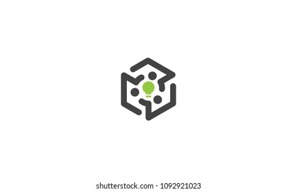 digital box communication vector logo