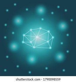 digital brain connection logo design