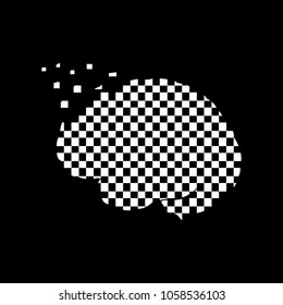 digital brain logo template
