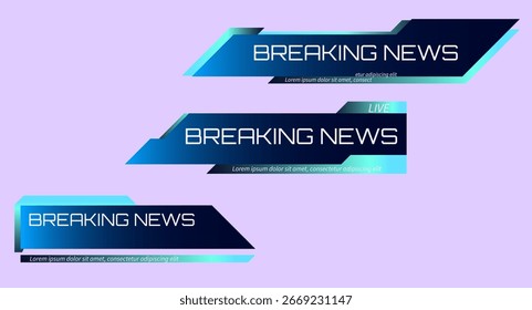 Noticias de ruptura digital tercer Anuncio inferior con estilo de Tecnología moderno