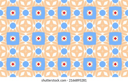 Digital bright seamless background. Abstract simple illustration in boho style. Trendy vector pattern for design.