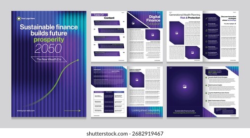 Digitale Broschüre Ebook Design Template