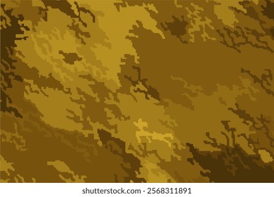 Digital brown camouflage grunge textures wallpaper background. Abstract camouflage seamless pattern. Military texture, army or hunting masking ornament. Classic background.