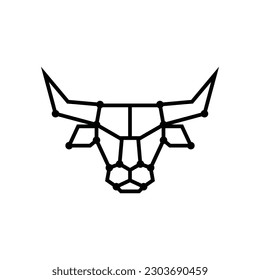 Digital Bull Vector Logo Design Template