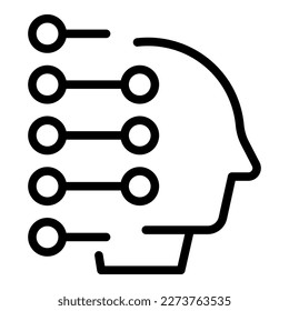 Digital burnout icon outline vector. Work stress. Sad busy