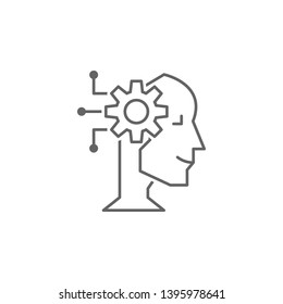 Digital business, ai icon. Element of digital business icon. Thin line icon for website design and development, app development. Premium icon