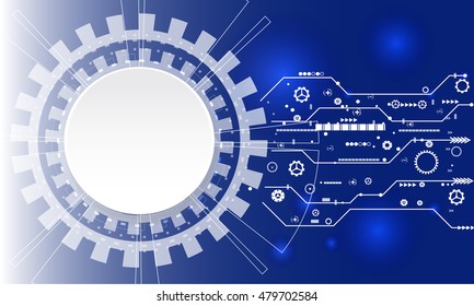 Digital  business .Blue abstract technological background.