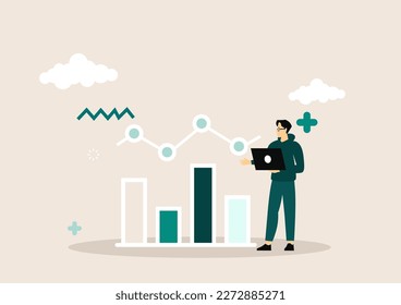 Illustrationen für digitale Geschäftskonzepte Moderner Vektorstil für Grafik.