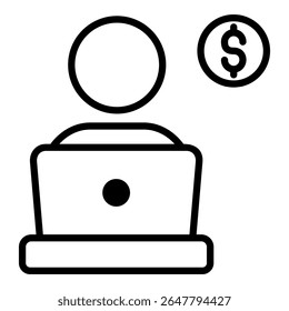 Digital Business Icon Single Vector Collection 