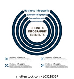 Digital Business Infographic. Vector