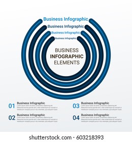 Digital Business Infographic. Vector