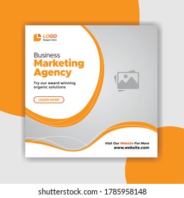 Digital business marketing agency social media post banner template Premium Vector