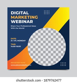 Digital business marketing agency social media post web banner template Premium-quality design