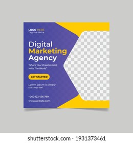 Digital business marketing agency social media post