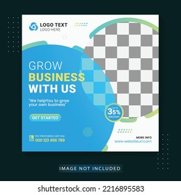 Digital Business Marketing Banner For Instagram Corporate Social Media Post Template