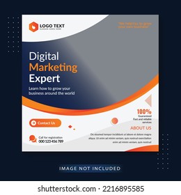 Digital Business Marketing Banner For Instagram Corporate Social Media Post Template