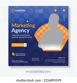 Digital Business Marketing Banner For Instagram Corporate Social Media Post Template