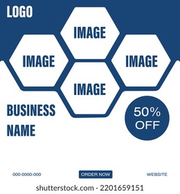 Digital Business Marketing Banner for Social Media Post Template Design | Social Media Post, instagram and Web internet ads. Vector illustration | Modern Social Media Banner Template | Website Design