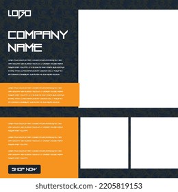 Digital Business Marketing Banner for Social Media Post Template Design | Social Media Post, instagram and Web internet ads. Vector illustration | Modern Social Media Banner Template | Website Design