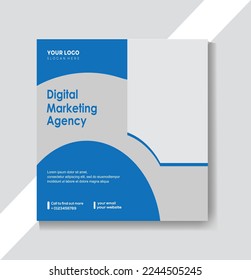 Digital business marketing banner social media post template. digital marketing agency post banner. business marketing post banner.