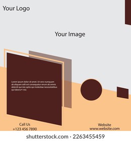 Digital business marketing banner for social media post template with modern theme and creative design illustration vector