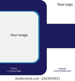 Digital business marketing banner for social media post template with modern theme and creative design illustration vector