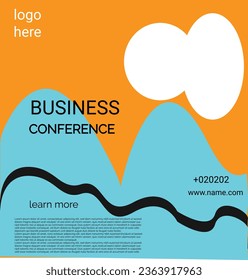 Digital business marketing banner for social media post template