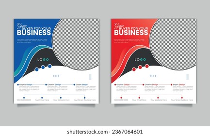 Digital business marketing banner for social media post template, Corporate Social media post design template,Digital business marketing Instagram post design,Facebook post design vector