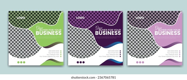 Digital business marketing banner for social media post template, Corporate  Social media post design template,Digital business marketing Instagram post design,Facebook post design vector