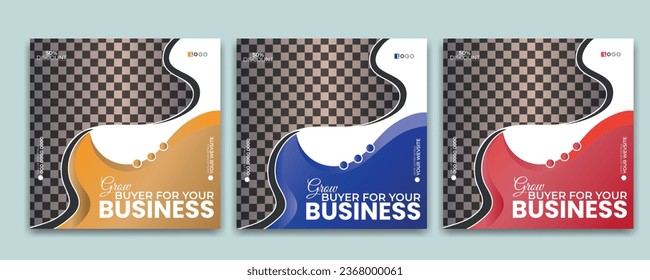 Digital business marketing banner for social media post template, Corporate Social media post design template,Digital business marketing Instagram post design,Facebook post design vector 