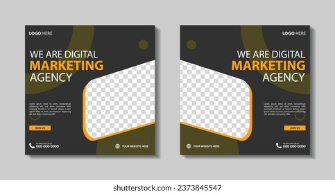 Digital business marketing banner for social media post template. Business Post Design for Advertising