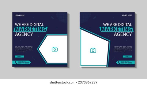 Digital business marketing banner for social media post template. Business Post Design for Advertising