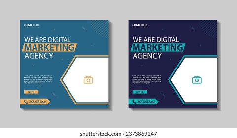 Digital business marketing banner for social media post template. Business Post Design for Advertising
