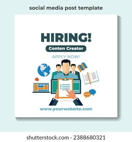 Digital business marketing banner for social media post template