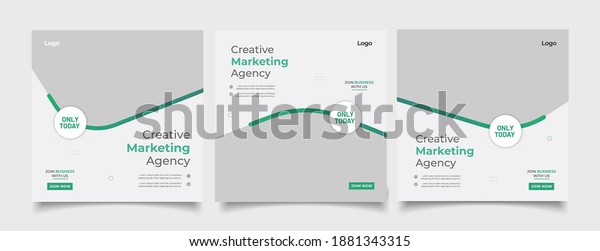 Digital business marketing banner for social media post\
template 