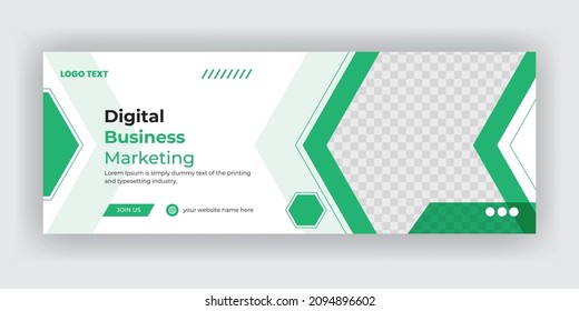 Digital Business Marketing Conference Webinar Social Media Cover Template