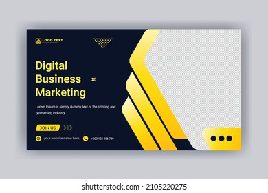 Digital Business Marketing Conference Webinar Template
