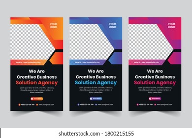 Digital business marketing Instagram stories post template