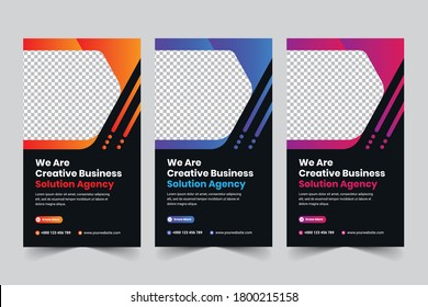 Digital business marketing Instagram stories post template
