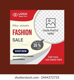 Digital business marketing sales banner for social media post template vector
