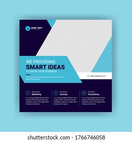 Digital business marketing social media banner or square flyer template design	