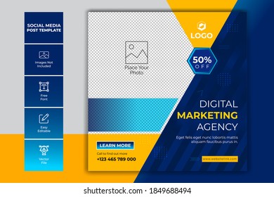 Digital business marketing social media banner
