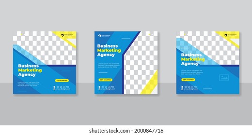 Digital business marketing social media post template
