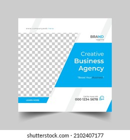 Digital business marketing social media post design template